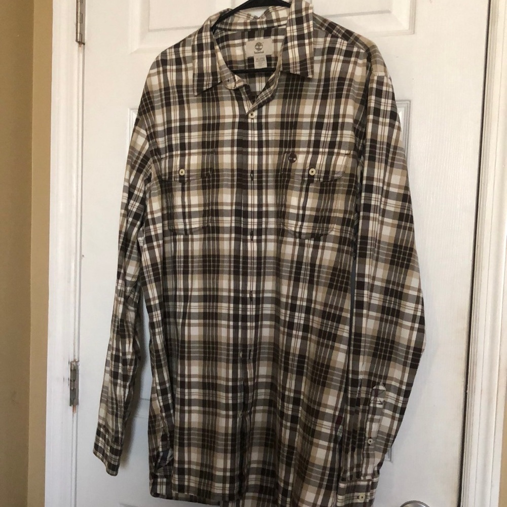 Timberland long sleeve plaid Dress shirt